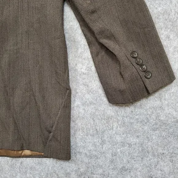 Vintage RRL Ralph Lauren Blazer Mens 44 Tall Wool Brown 3 Button Sport Coat